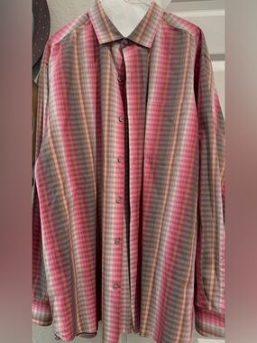 Tommy Bahama Pink, Green, Brown pattern.